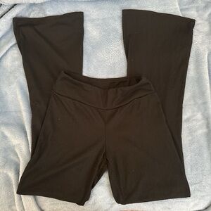 Black Flared Yoga Pants